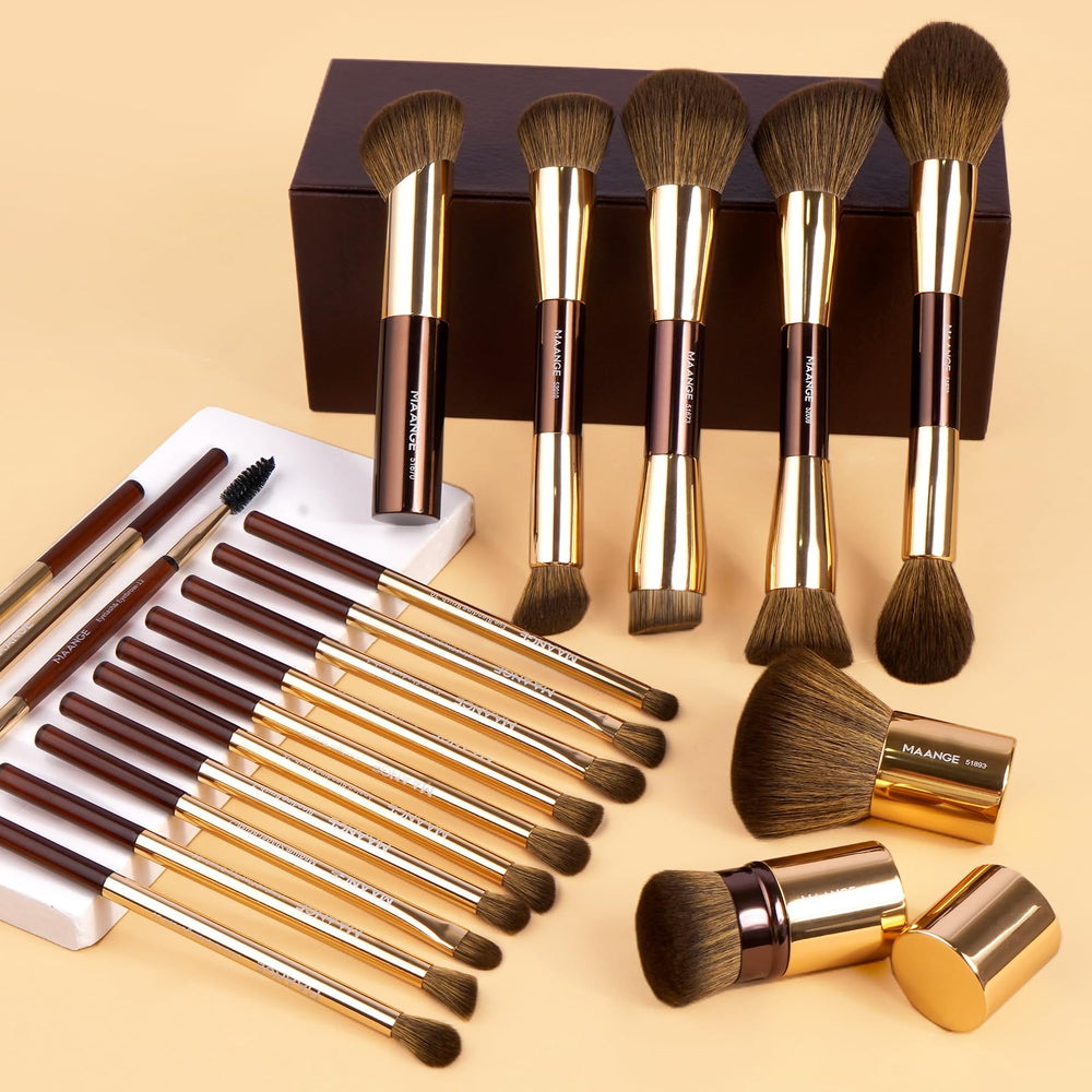 Pinceaux MAANGE double-face Kabuki pour des applications précises et polyvalentes
