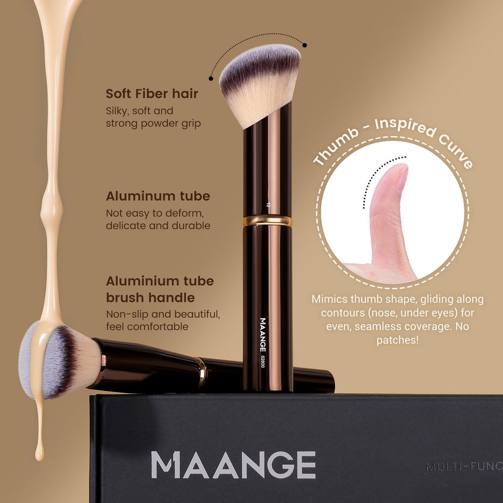 MAANGE pinceaux-maquillage-etui: rangement pratique lors de déplacements.