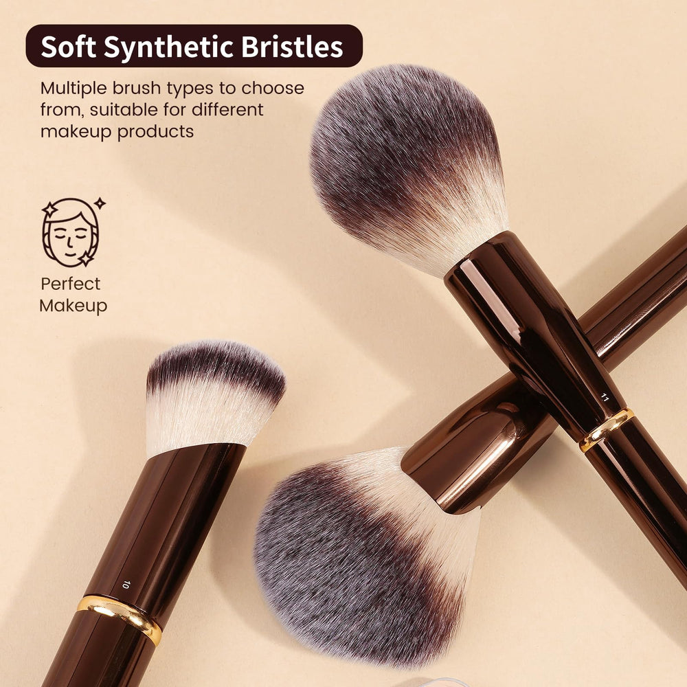 MAANGE pinceaux-maquillage-poils-synthétiques-doux: adaptés à la peau sensible.