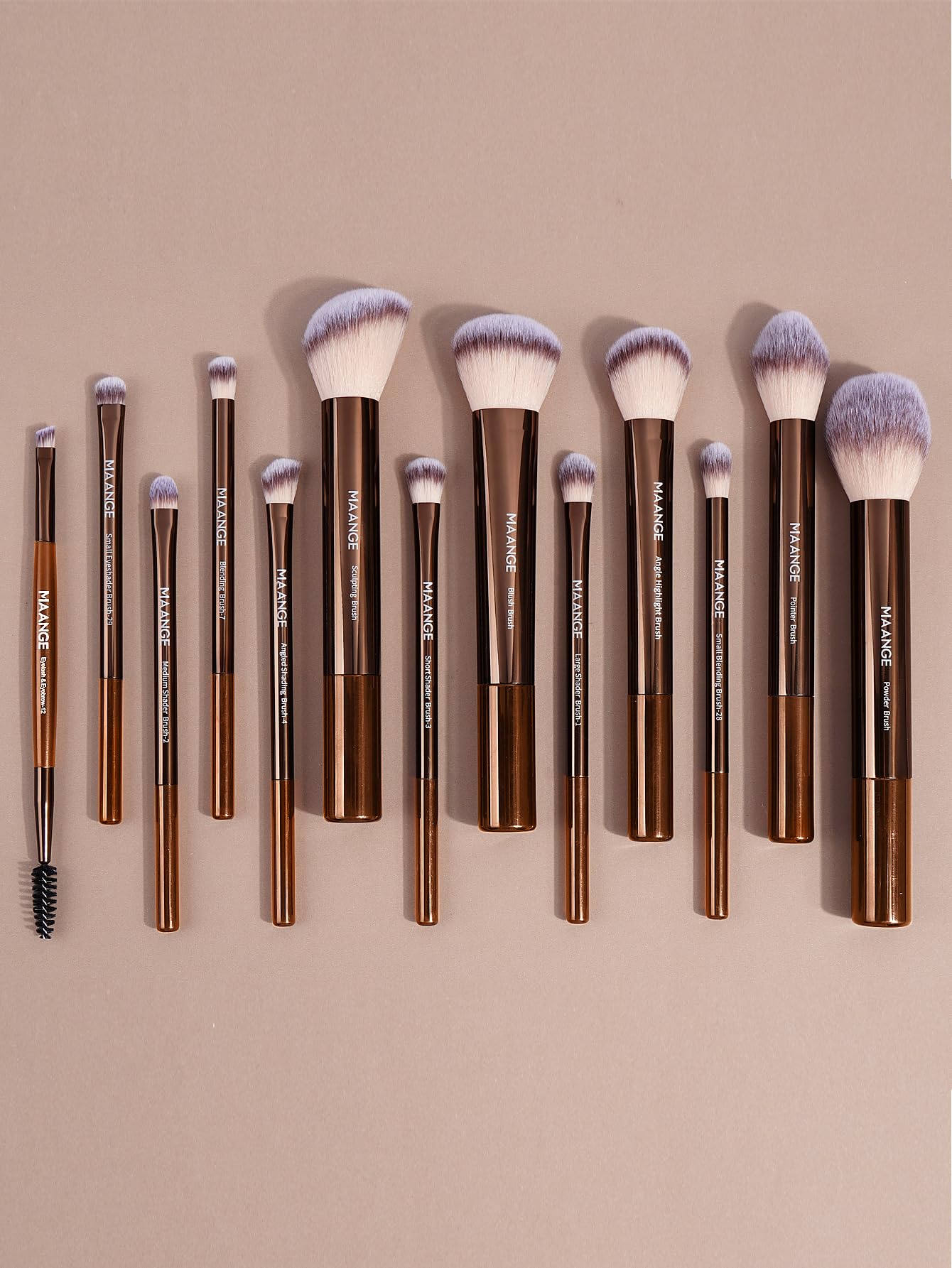 MAANGE pinceaux précis : 8 types ciblés pour détails et contouring