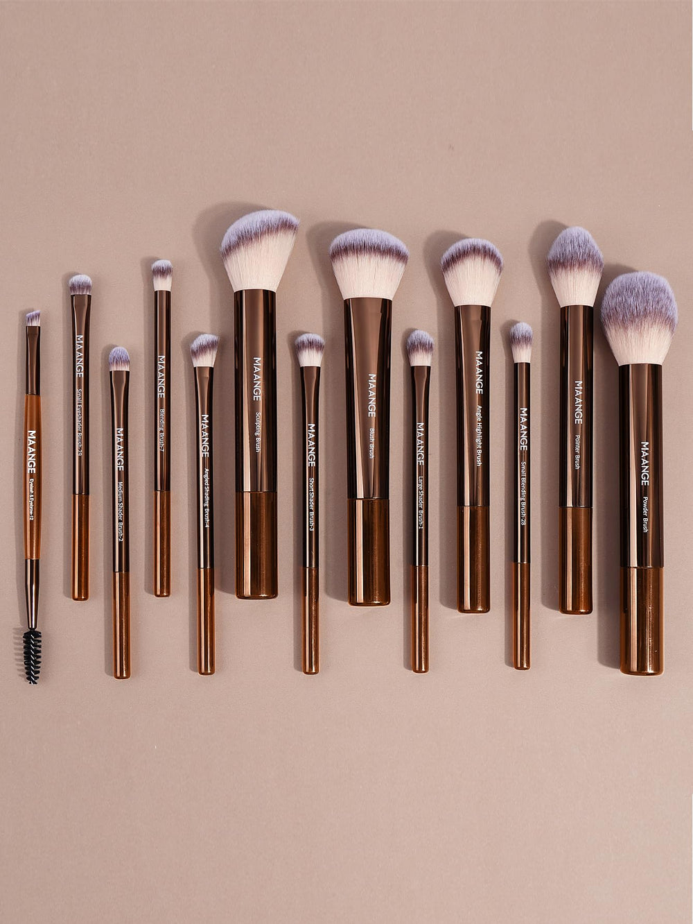 MAANGE pinceaux précis : 8 types ciblés pour détails et contouring