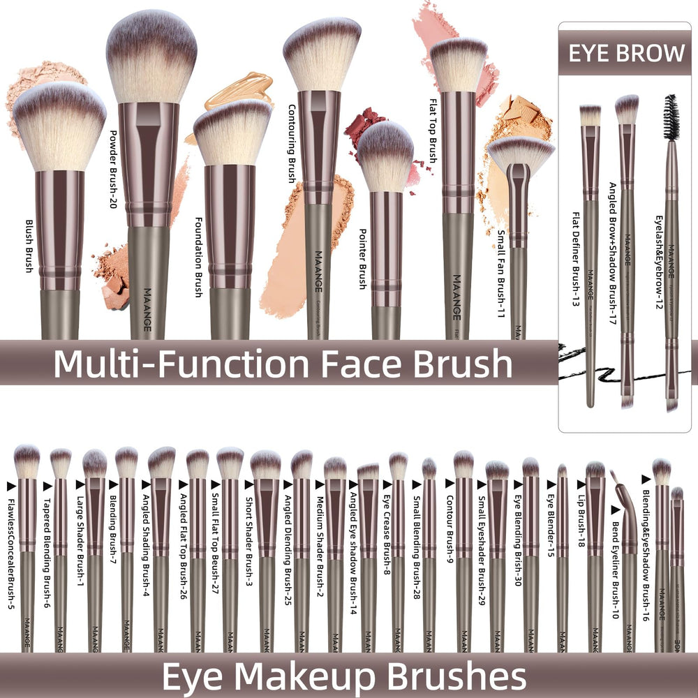 Pinceaux yeux MAANGE pour estomper et définir le regard