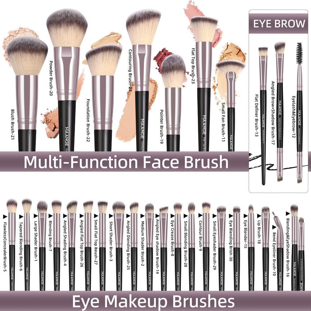MAANGE pinceaux yeux ombres – contours nets et couleurs éclatantes