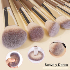 Poils synthétiques MAANGE, douceur supérieure et absence d absorption du produit.