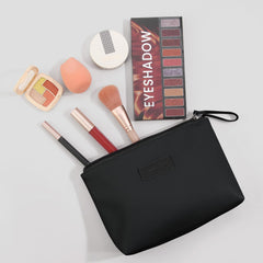 Trousse MAANGE compacte en PU, idéale pour sac à main et voyage.