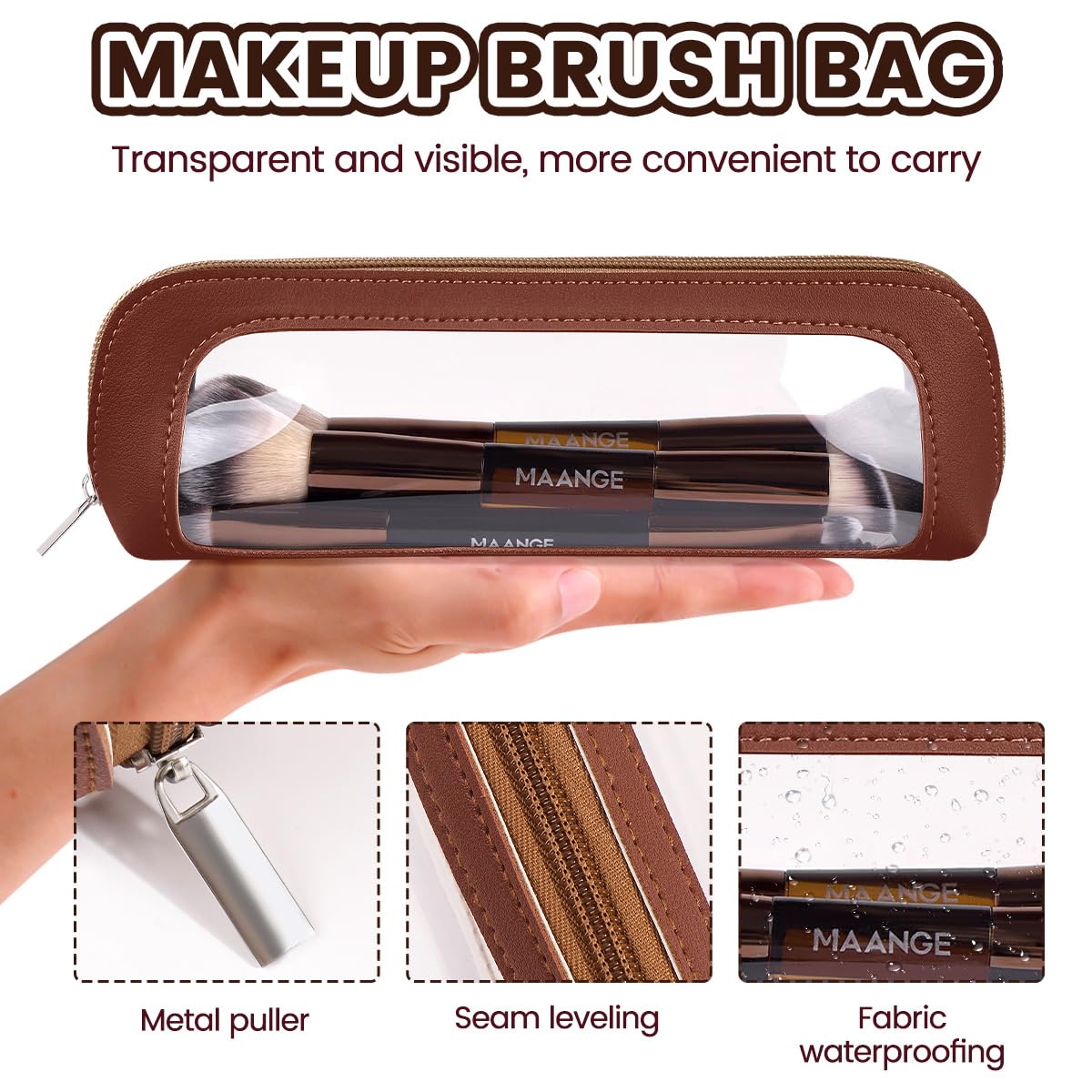 Maange trousse-maquillage design pratique pour déplacements quotidiens.