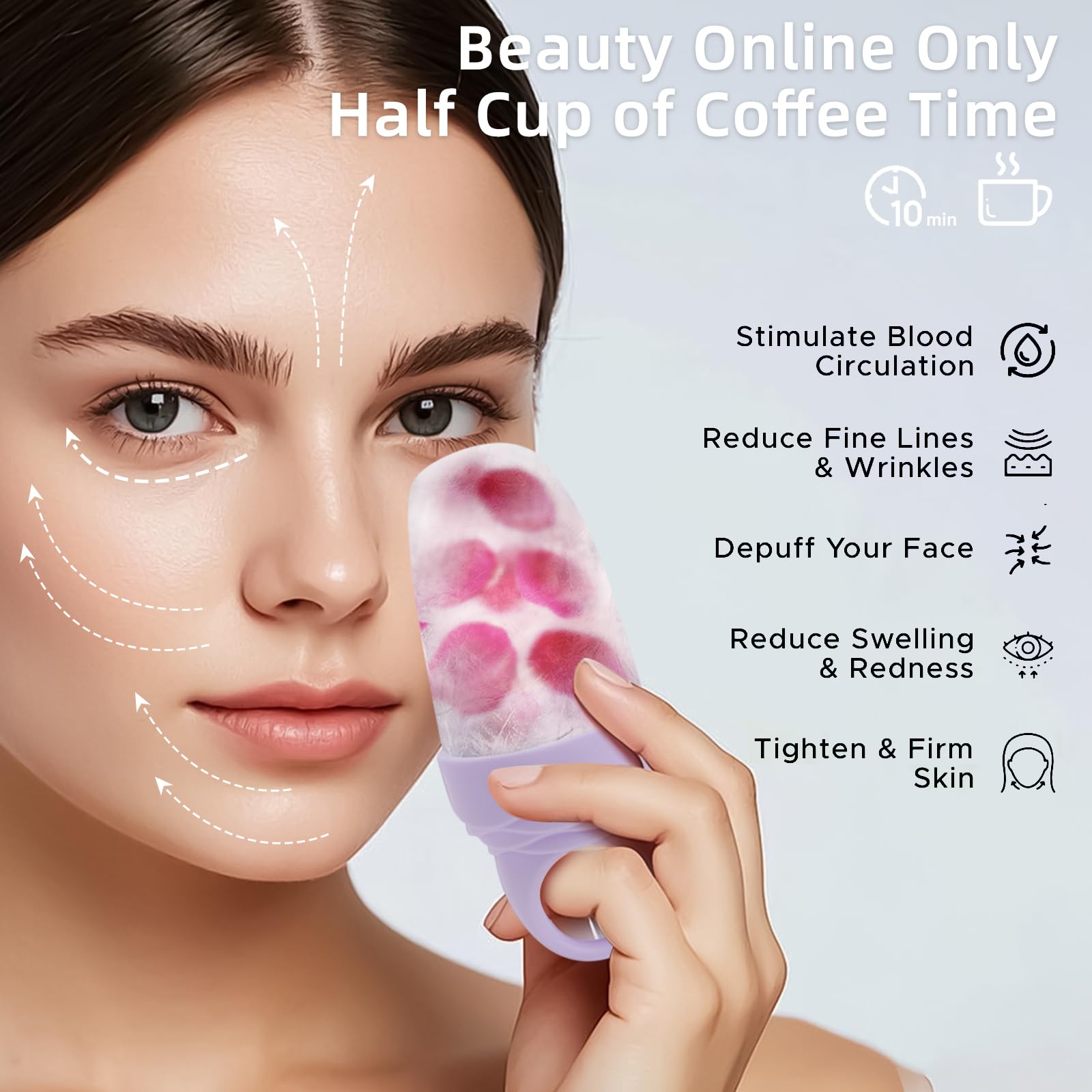 Mabnuby moule silicone visage rose: durable et sans PVC.