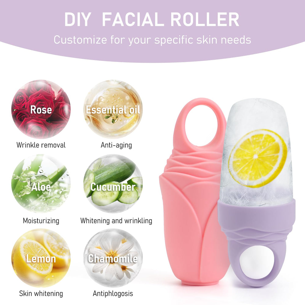 Rouleau Mabnuby visage violet: couleur vive pour votre routine.