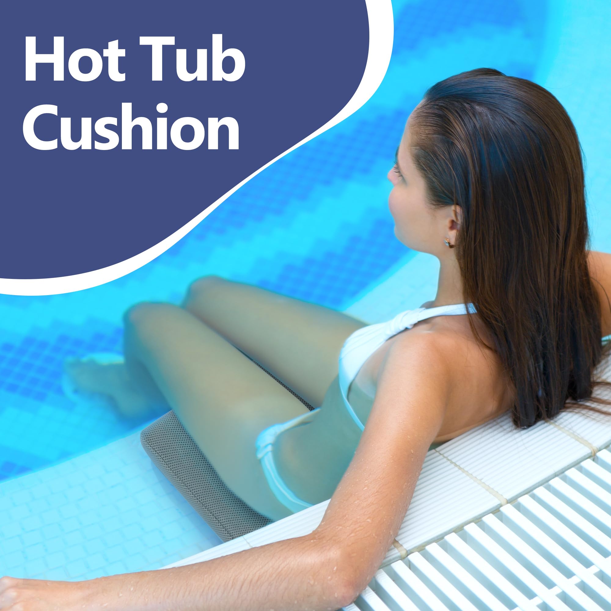 Coussin Mabozoo bain, maillage respirant, sèche rapidement pour l’entretien.