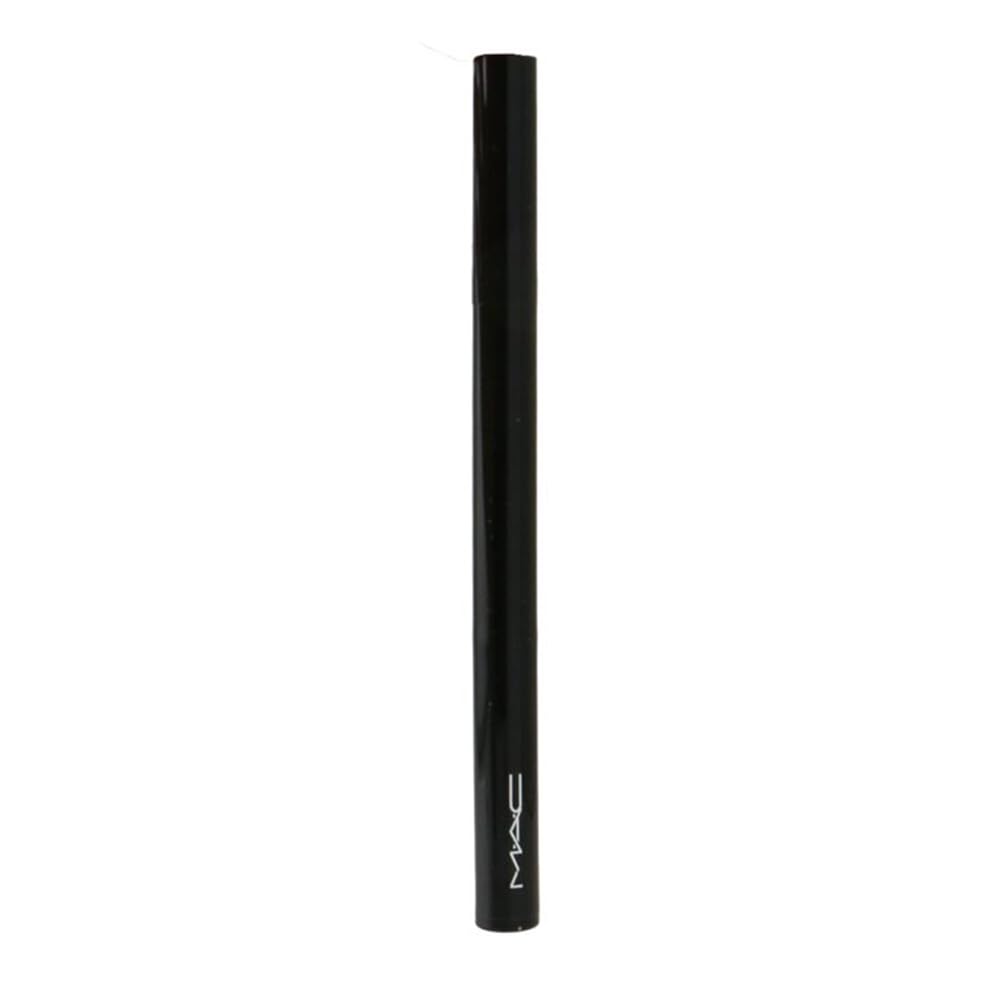 MAC Brushstroke 24 Hour Liner Brushbrown, démonstration d'application œil, résultat uniforme.