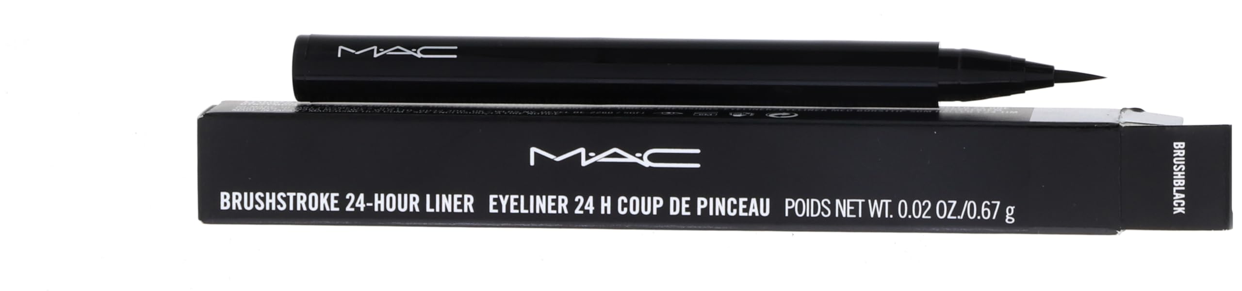 MAC Brushstroke Liner – application précise pour un trait net et rapide.