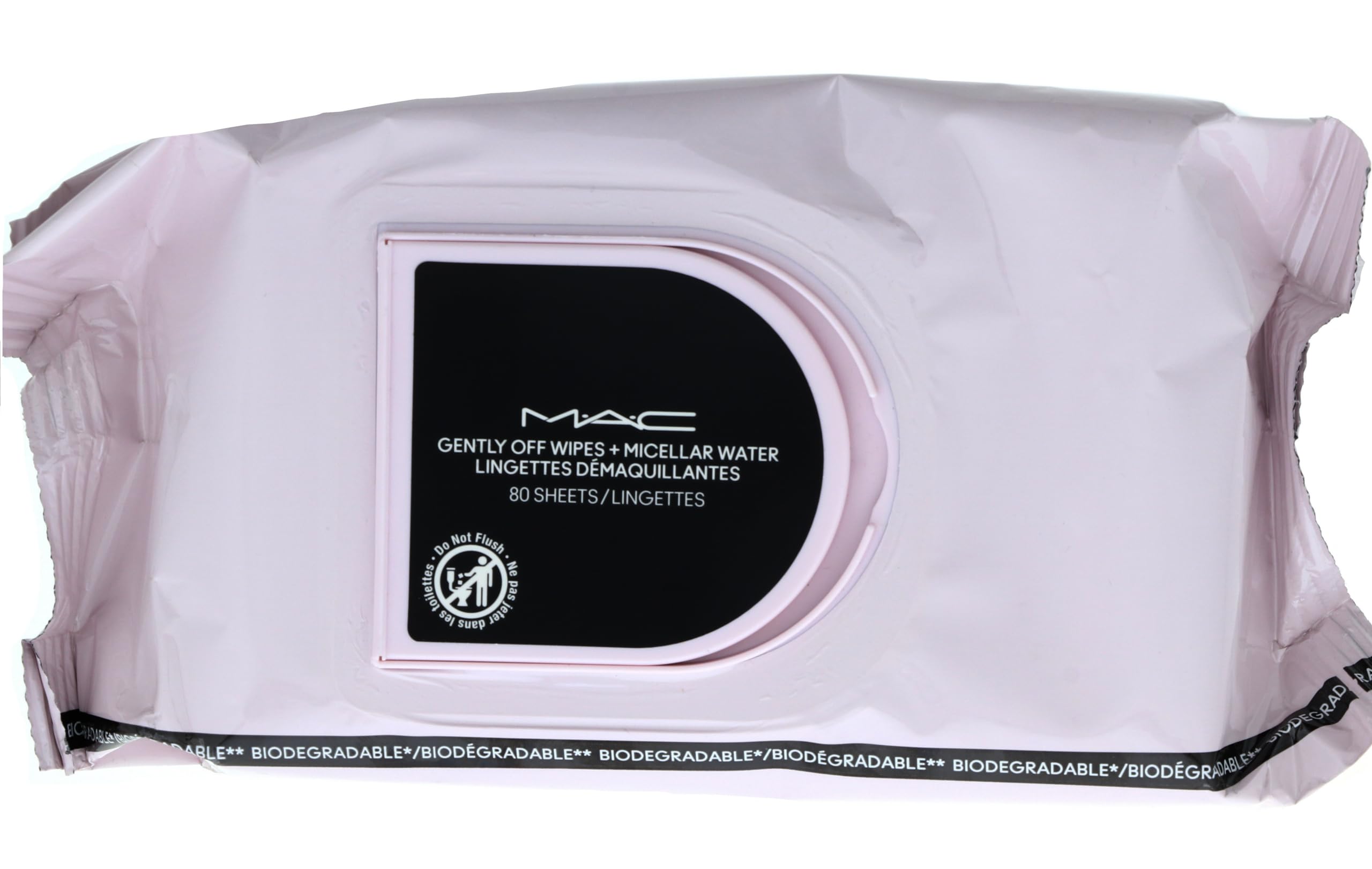 MAC emballage avec couvercle rabattable, lingettes toujours fraîches.