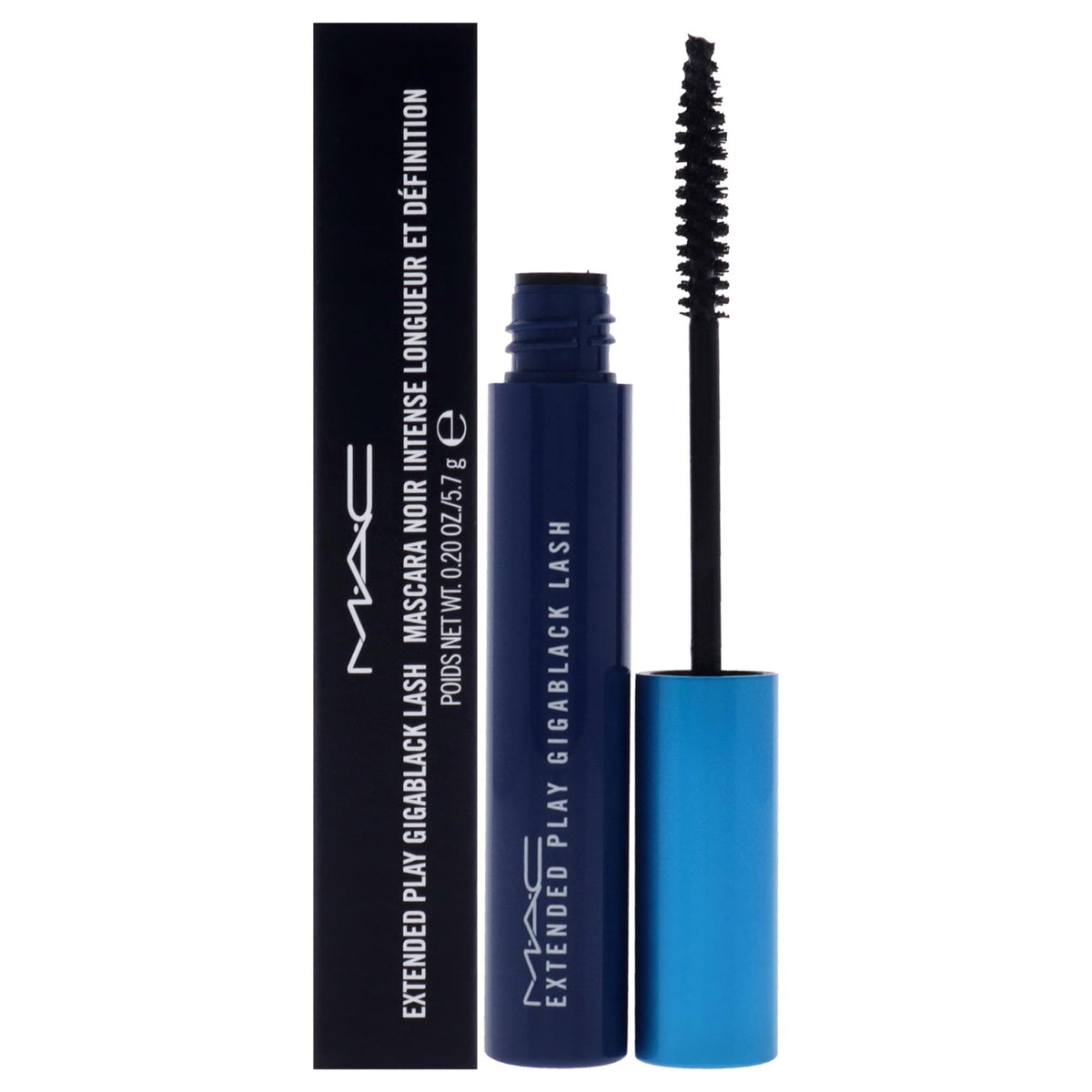 MAC Extended Play Gigablack Mascara, flacon noir profond pour un regard intense