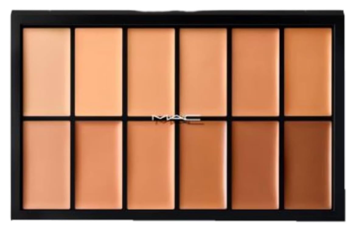 MAC Full Coverge Foundation 12 Pro Palette, palette ouverte pour une couvrance modulable.