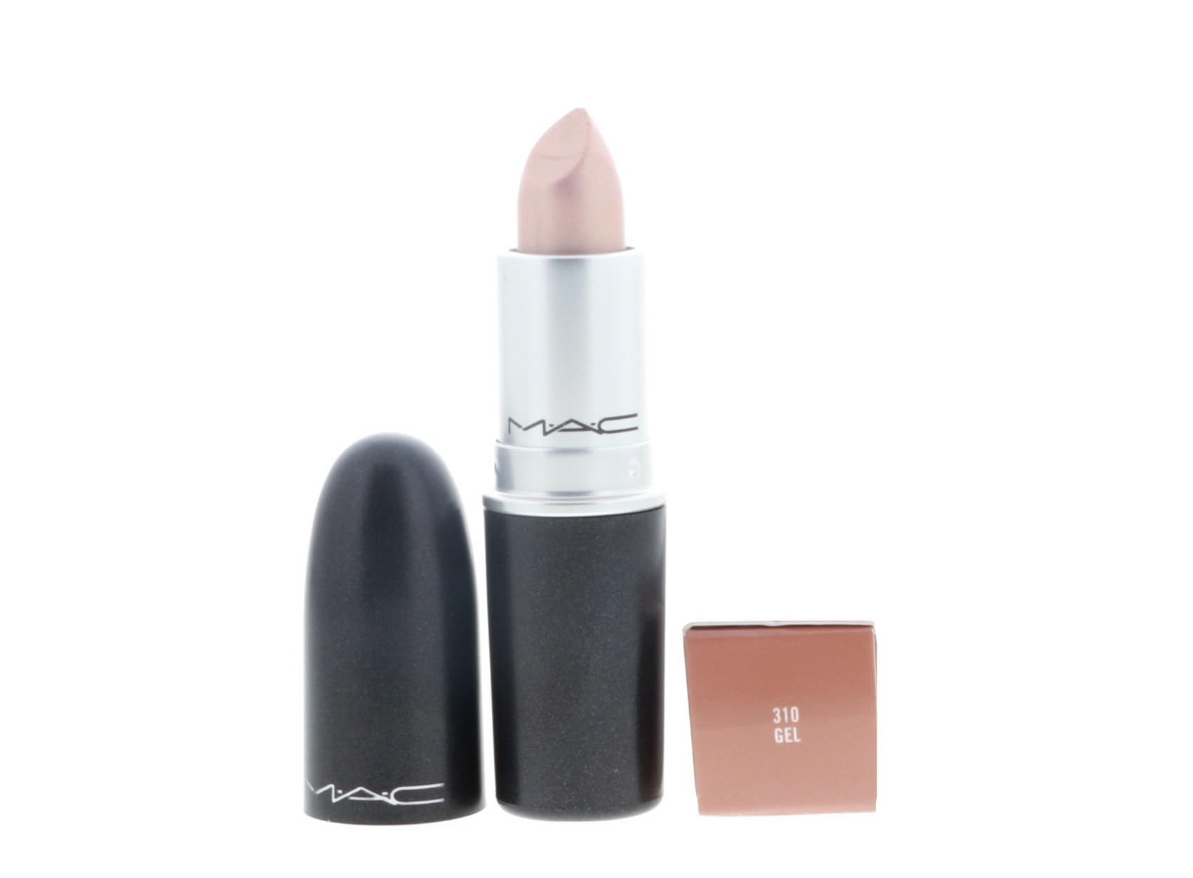 MAC Frost – texture gel translucide, teinte beige métallique pour un style discret.