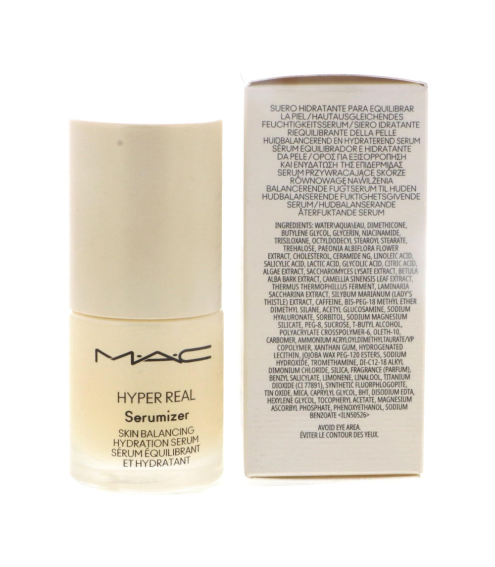 Texture légère du Serumizer MAC révélant une hydratation subtile et douceur.
