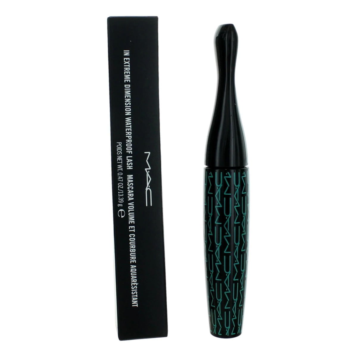 MAC In Extreme Waterproof Lash Dimensional Black, brosse précise pour un volume longue tenue.