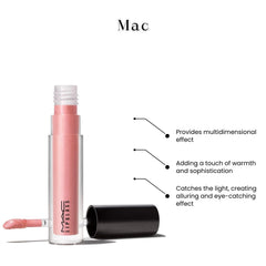 MAC Lip Glass Dreamy s'adapte sur rouge à lèvres pour intensifier l'éclat.