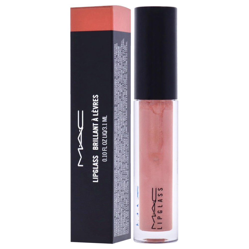 MAC LipGlass PRRR – emballage compact facilitant les retouches en déplacement.