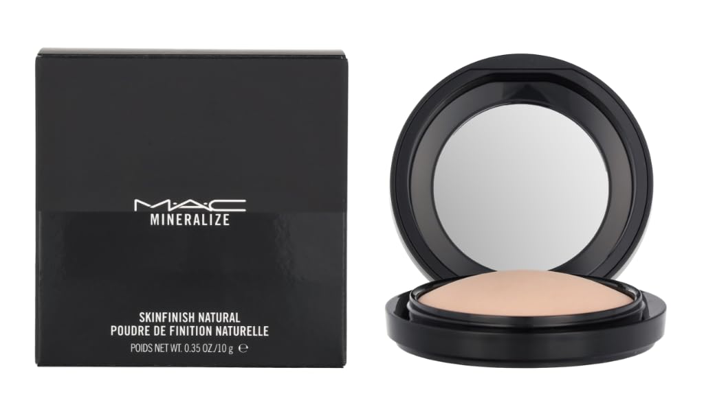 MAC Mineralize Skinfinish Natural: poudre visage compacte pour une finition naturelle et légère.
