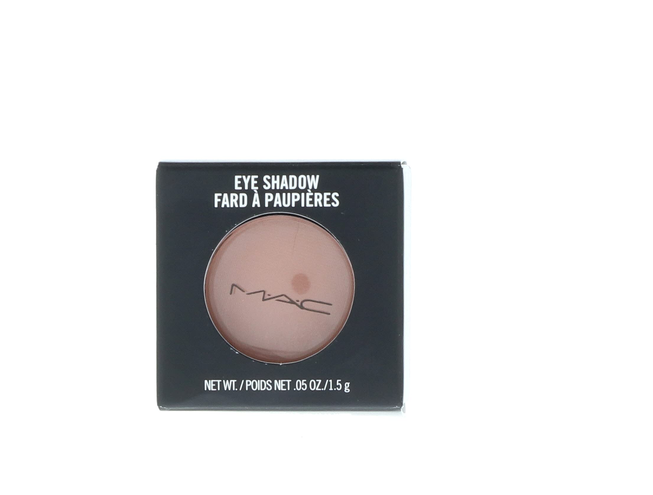 MAC fard à paupières brun doux, idéal pour intensifier le regard avec des couleurs complémentaires.