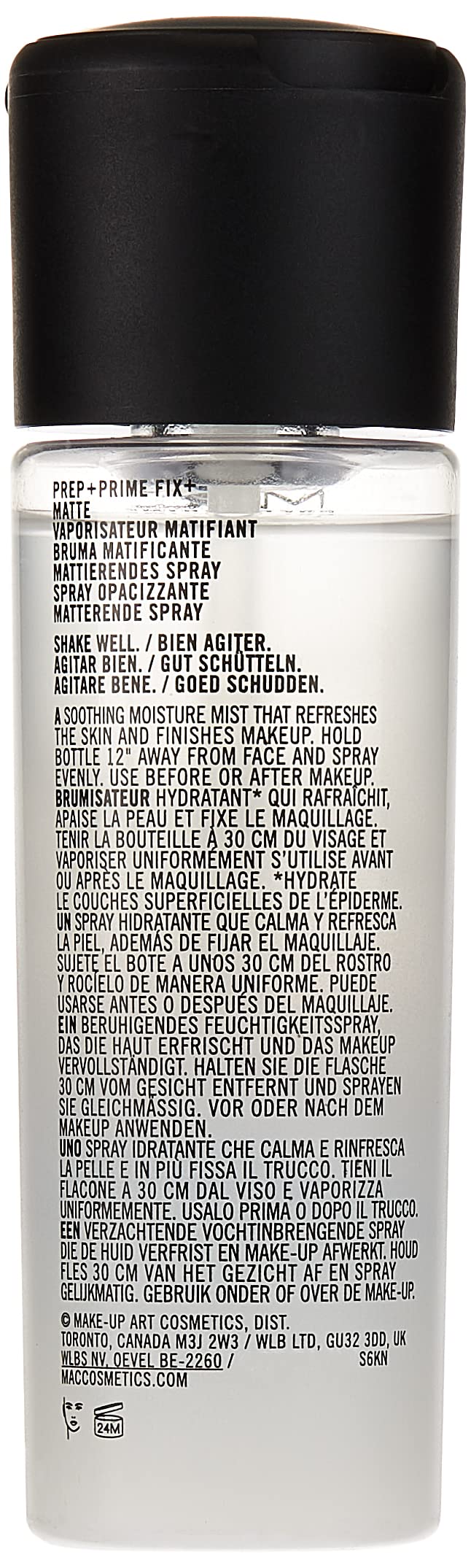MAC Prep et Prime Fix Matte, avant maquillage, prépare le teint.