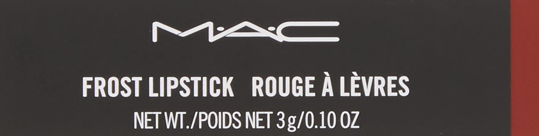 MAC rouge à lèvres Fresh Moroccan Frost – échantillons couleur montrant la teinte sur peau.