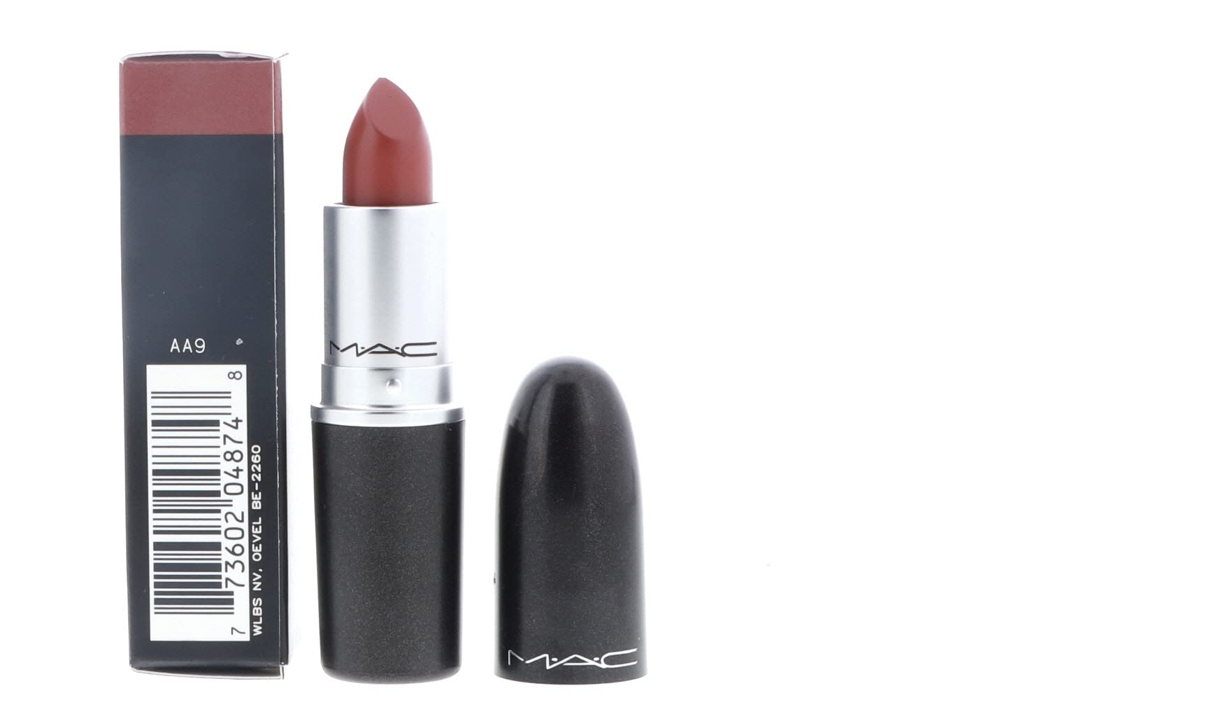 MAC Rouge à lèvres matte taupe – texture veloutée pour couleur précise