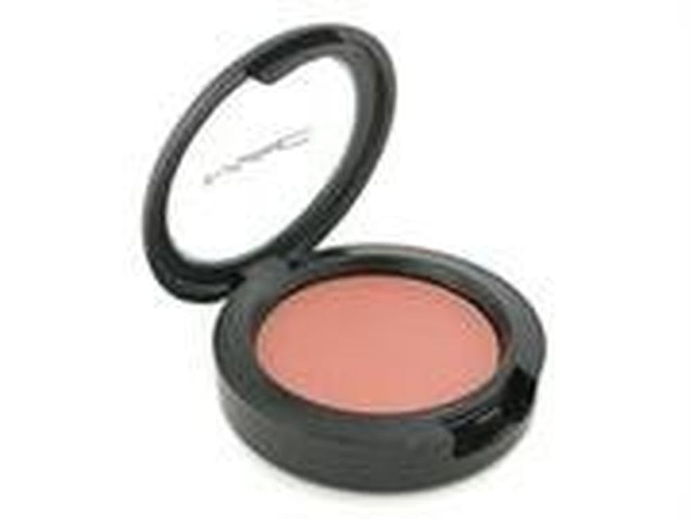 MAC Sunbasque, poudre-joues satinée pour un éclat rosé naturel.