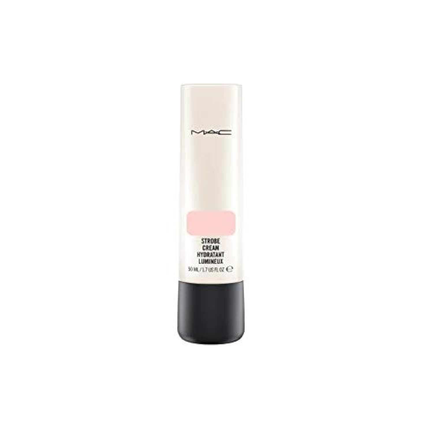 MAC Strobe Cream Pink Lite, flacon lumineux pour un éclat subtil sur le teint.