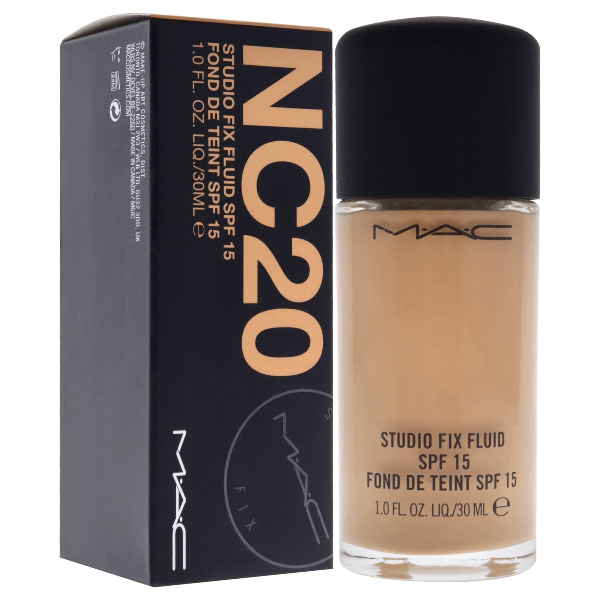 MAC Studio Fix Fluid — applicateur pinceau pour une diffusion précise et légère.