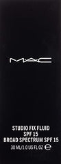 MAC Studio Fix Fluid: échantillon NC37 pour une teinte naturelle.