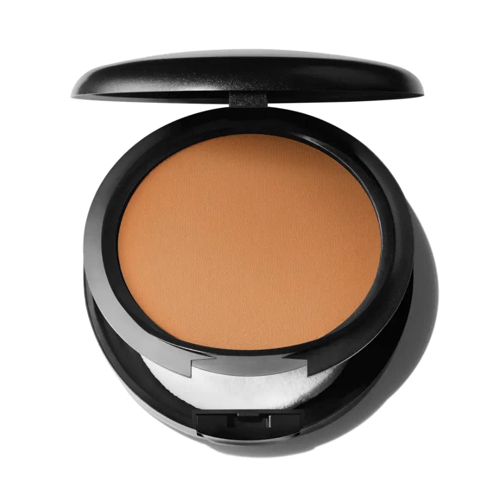 Mac Studio Fix poudre compacte NW48 dans sa boîte, texture matte durable.