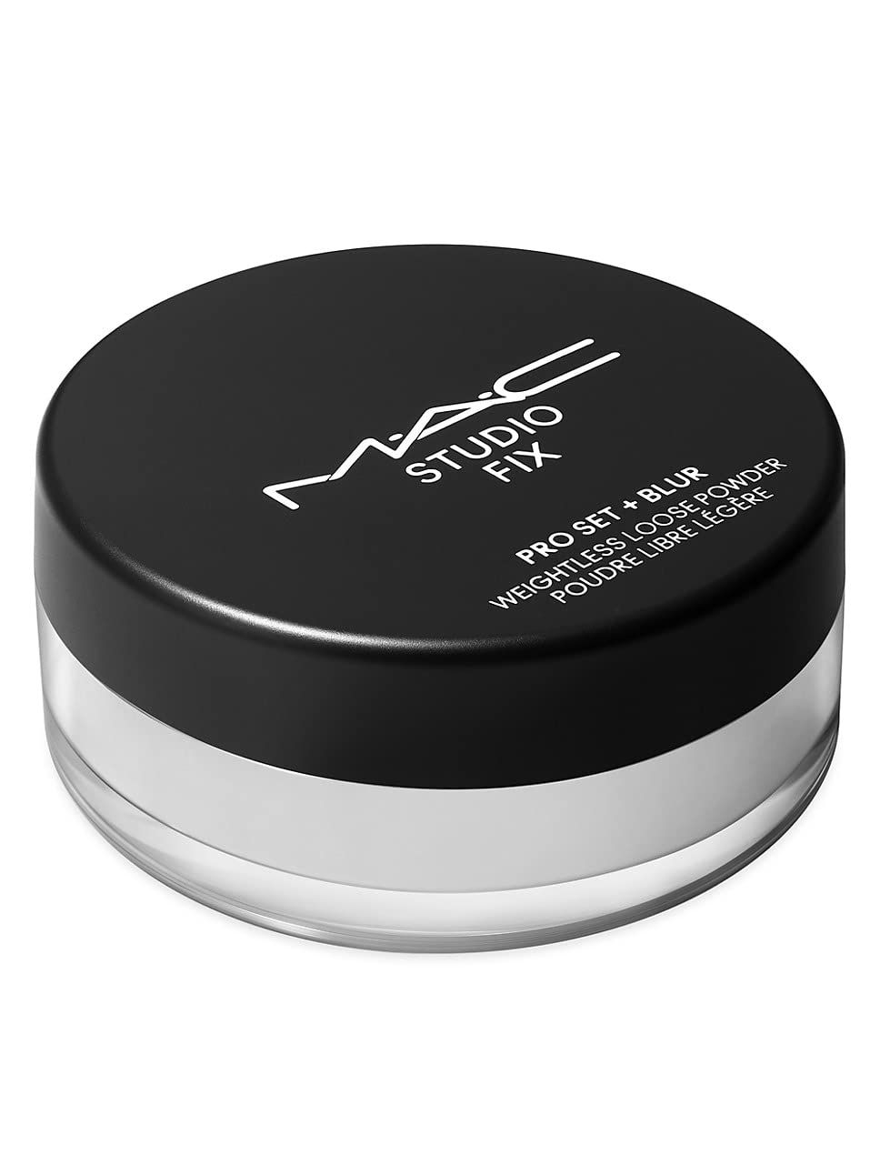 MAC Studio Fix Pro Set poudre lissante transparente pour un fini mat naturel.