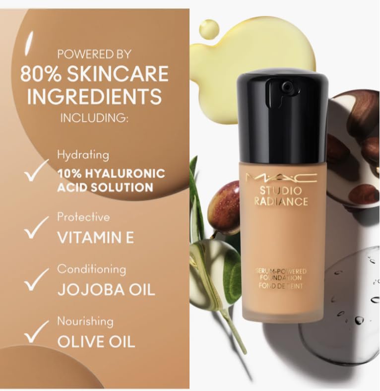 MAC Studio Radiance Serum emballage compact: emballage pratique pour une routine nomade.