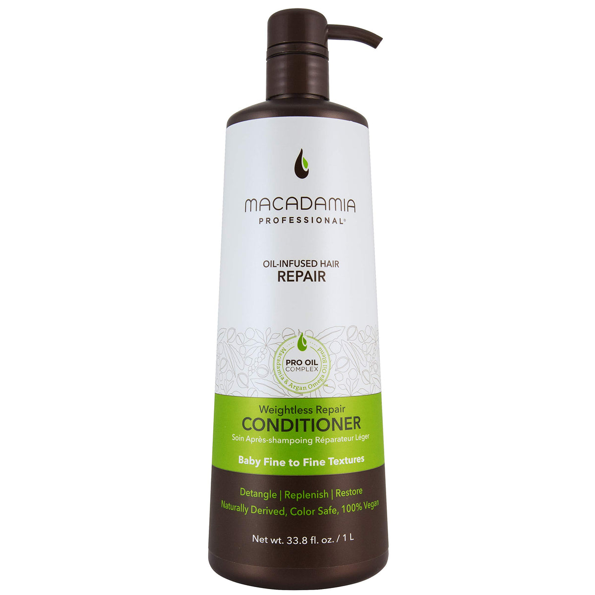 Macadamia Professional – après-shampoing léger en flacon, apporte volume sans alourdir