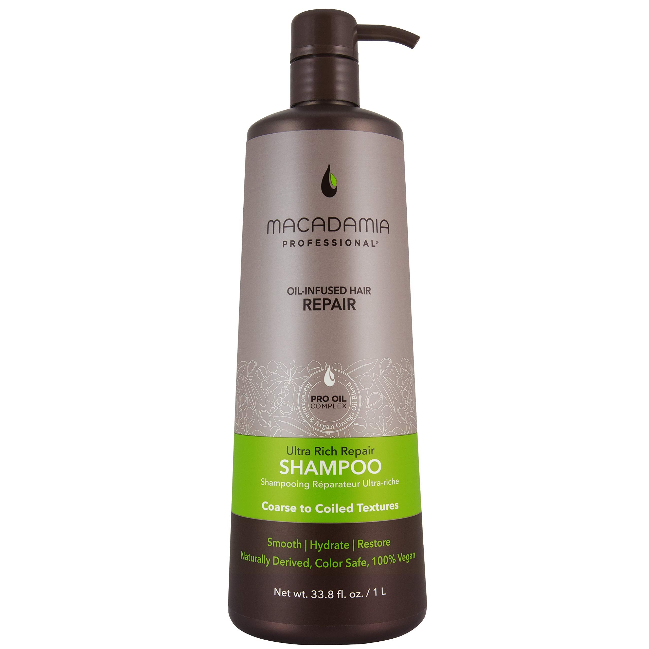 bouteille macadamia professional ultra-riche shampoing prête pour lavage en profondeur