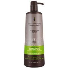 bouteille macadamia professional ultra-riche shampoing prête pour lavage en profondeur
