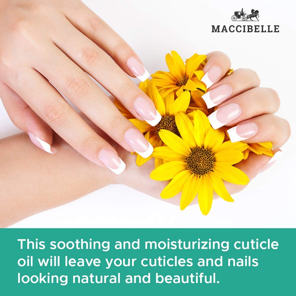 Application ciblée sur cuticules avec Maccibelle pour peau douce après la manucure