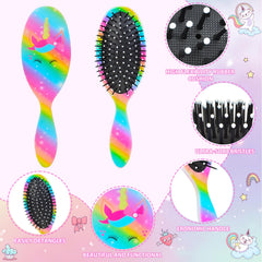 Brosse MaciRept qui glisse sans effort sur cheveux humides pour démêlage en douceur.