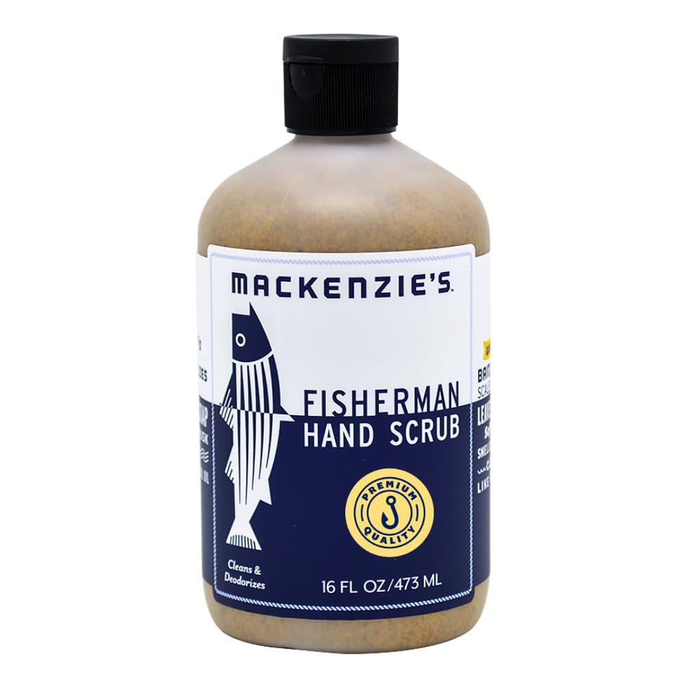 MacKenzie's gommage mains pêcheur, élimine graisse et odeurs rapidement.