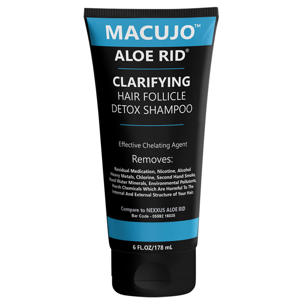 Application du shampoing Macujo Aloe Rid sur cheveux — purification intérieure lors du massage