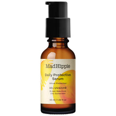 Sérum quotidien Mad Hippie en bouteille, protection SPF 30 et hydratation légère.