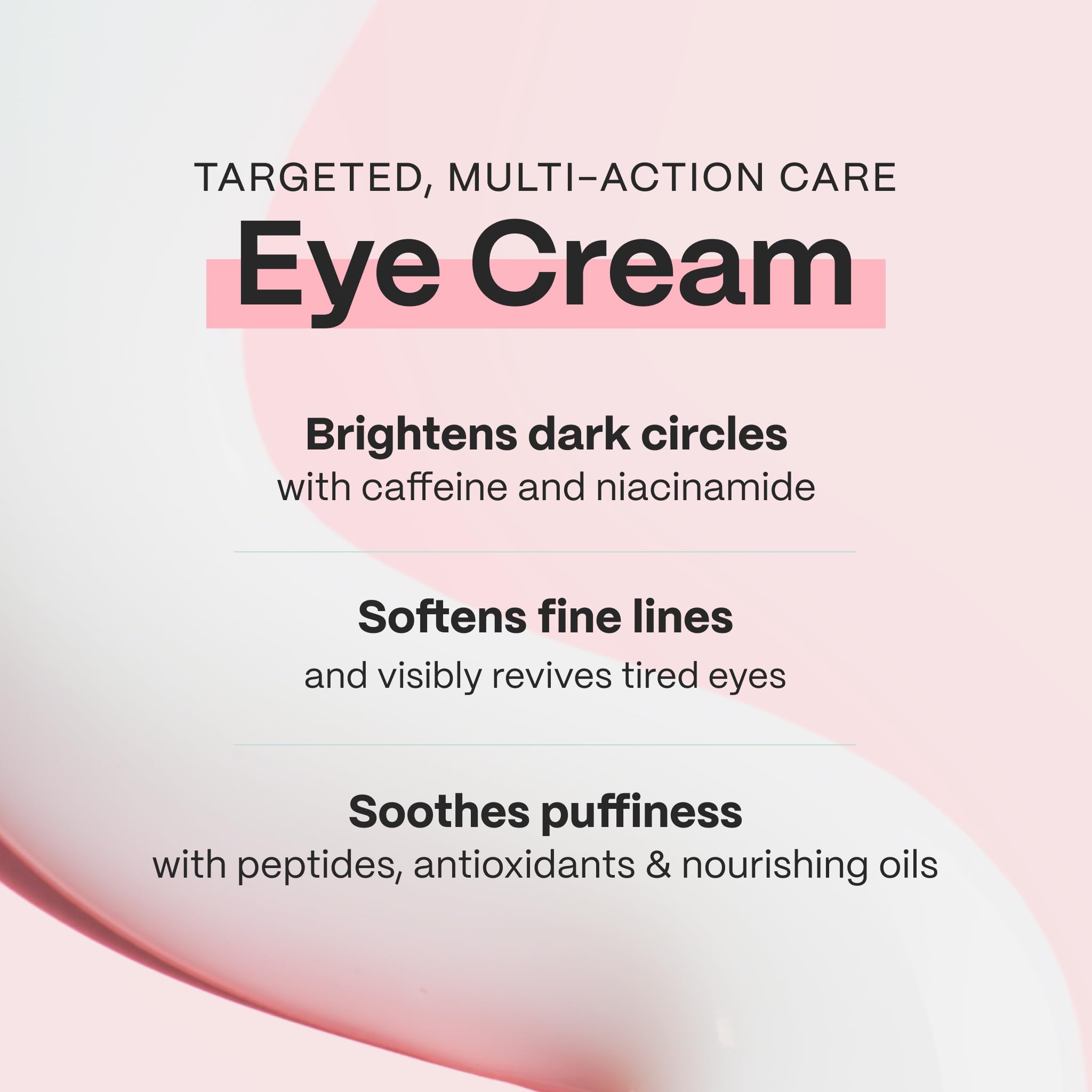 Texture crémeuse légère de Mad Hippie contour des yeux prête à lisser les ridules.