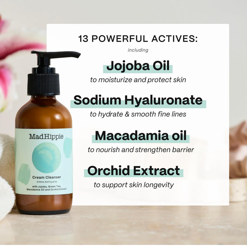 Huile jojoba Mad Hippie: nourrissante et légère sur la peau.
