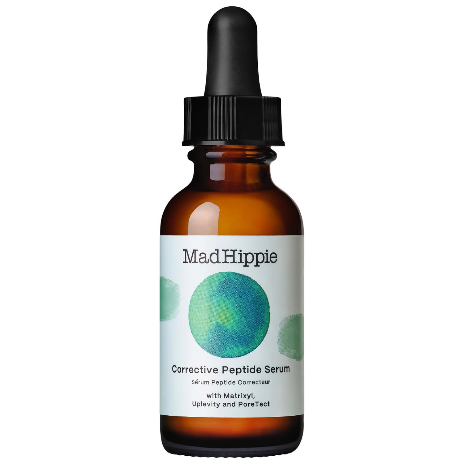 Sérum Mad Hippie en flacon, aperçu du produit, hydratation légère pour le visage.