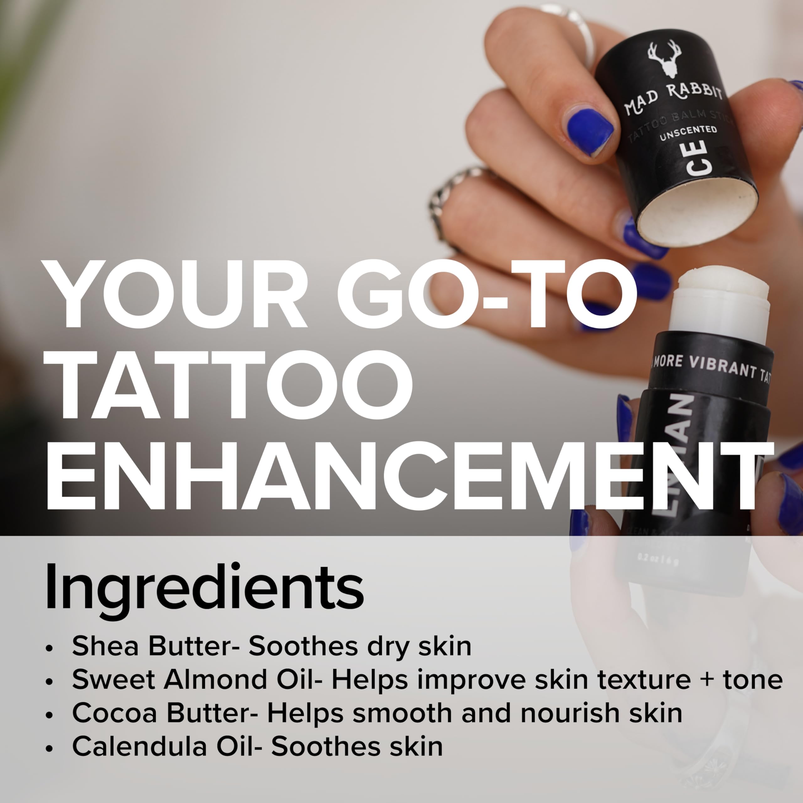 Mad Rabbit Enhance: application fluide sur tatouage.