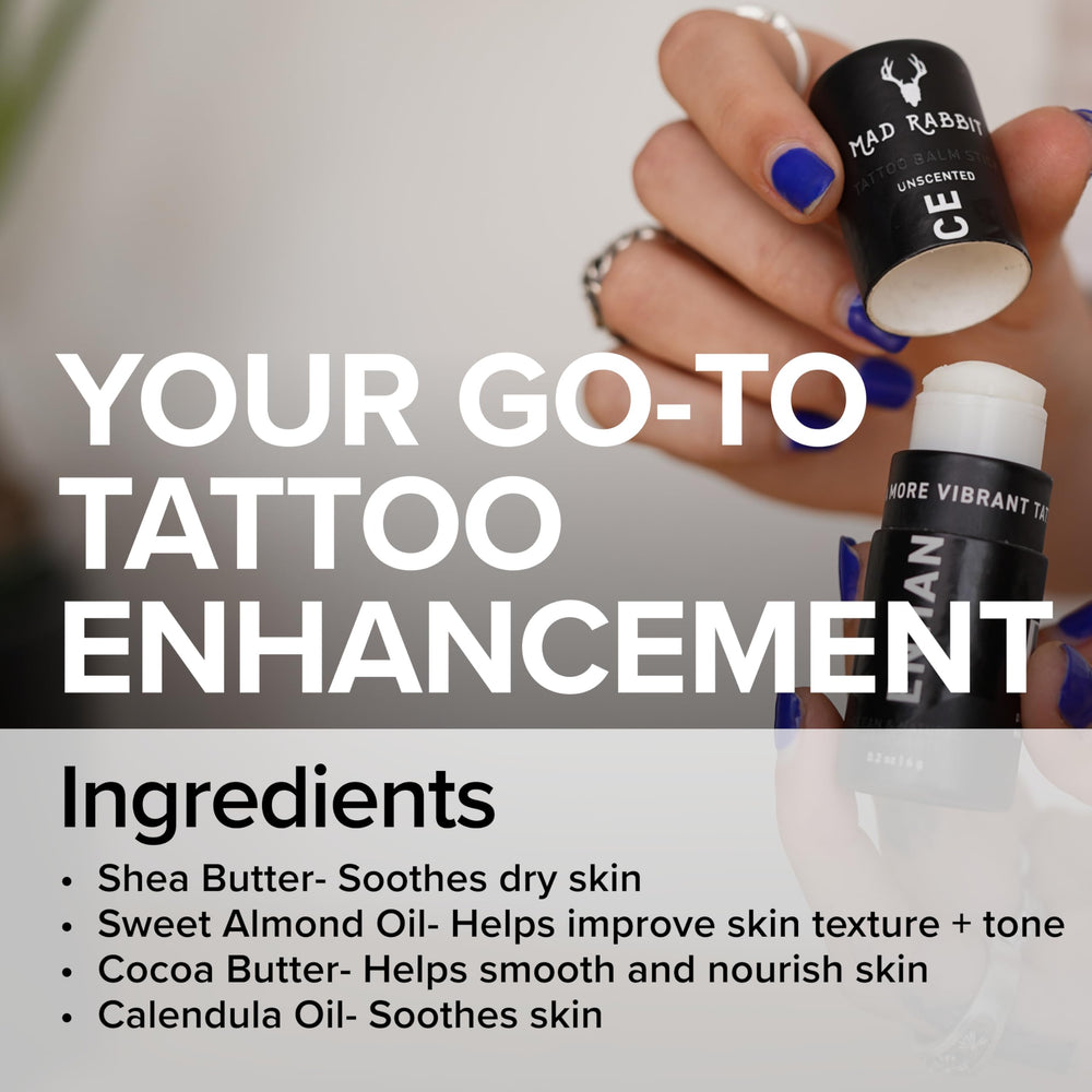 Mad Rabbit Enhance: application fluide sur tatouage.