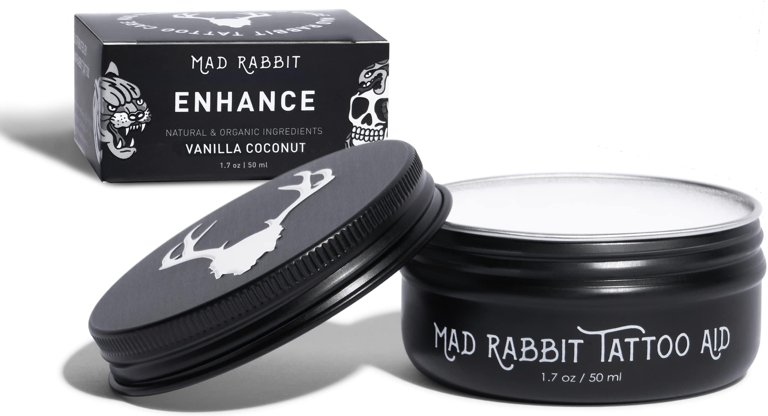 Mad Rabbit baume d'amélioration pour tatouage – application ciblée.