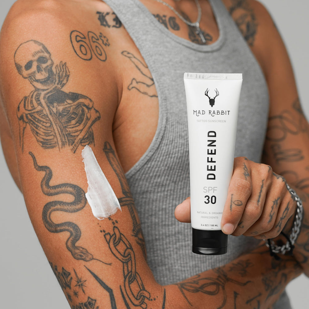 Ingrédients propres et essentiels Mad Rabbit pour tatouage.